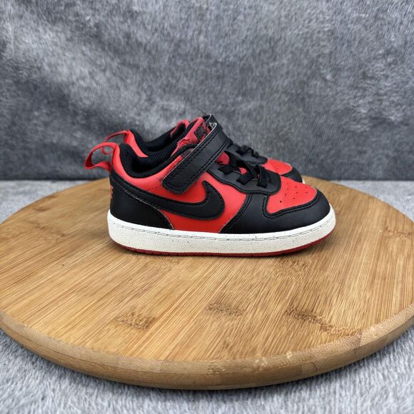 Other - Nike Play Low Shoes Toddler 8C DV5458-600 Hook Loop Strap Kids Sneakers
